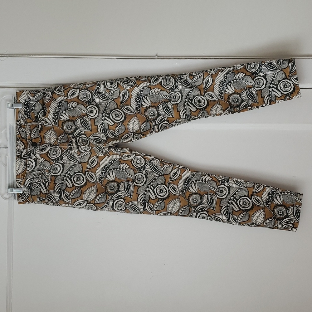 Funky patterned skinny pants from LOFT
